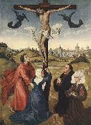 WEYDEN, Rogier van der Crucifixion Triptych oil